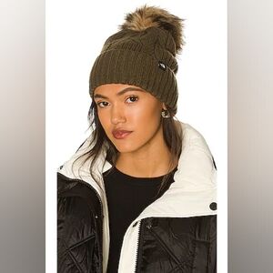 North Face Oh Mega Fur Pom Beanie, OS